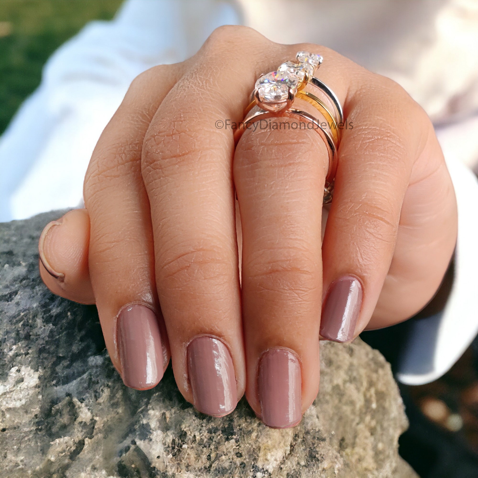 Oval Engagement Ring Moissanite Wedding Ring for Women 1.0/1.50/2.0 CT Oval Moissanite Solitaire Ring Anniversary Gift Propose Ring FD06