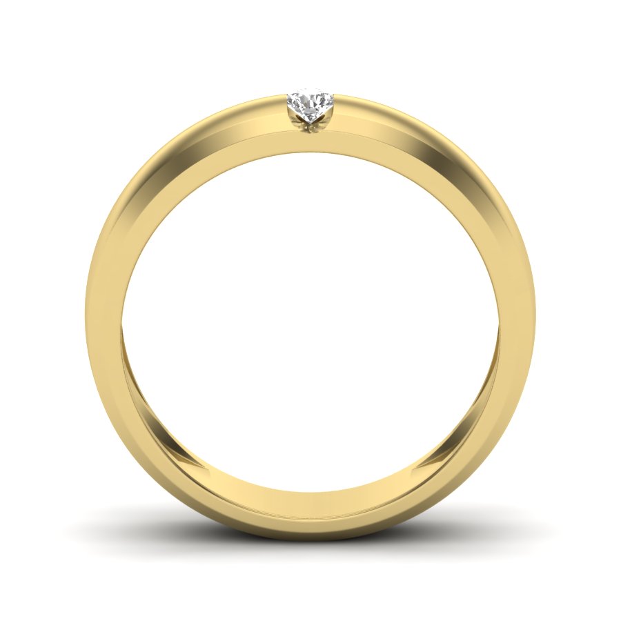 0.06 TW Channel Setting Band Round Cut Lab Grown Diamond Band Engagement Band Bridal Wedding Band PR168