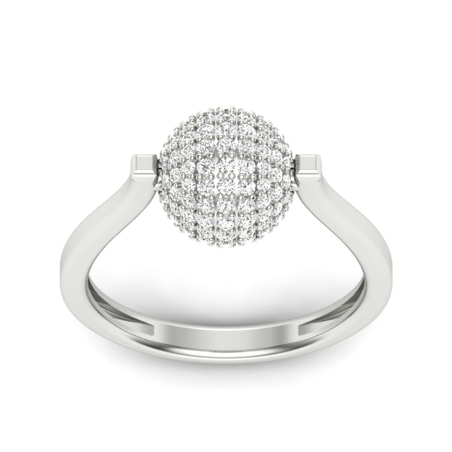 0.67 TW Unique Ring Prong Set Ring Round Cut Lab Grown Diamond Ring Wedding ring Bridal Ring Engagement ring PR325