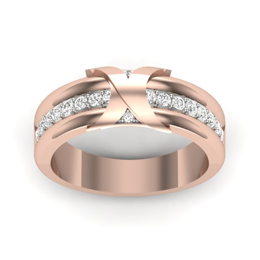 0.26 TW Unique Ring Prong Set Ring Round Cut Lab Grown Diamond Ring Wedding ring Bridal Ring Engagement ring PR382