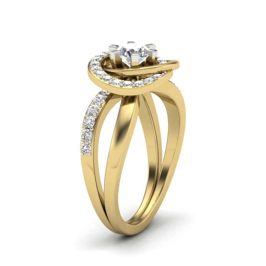 Unique Design Ring 0.81 TW Square Prong Set Ring Round Cut Lab Grown Diamond Ring Wedding ring Bridal Ring Engagement ring PR424