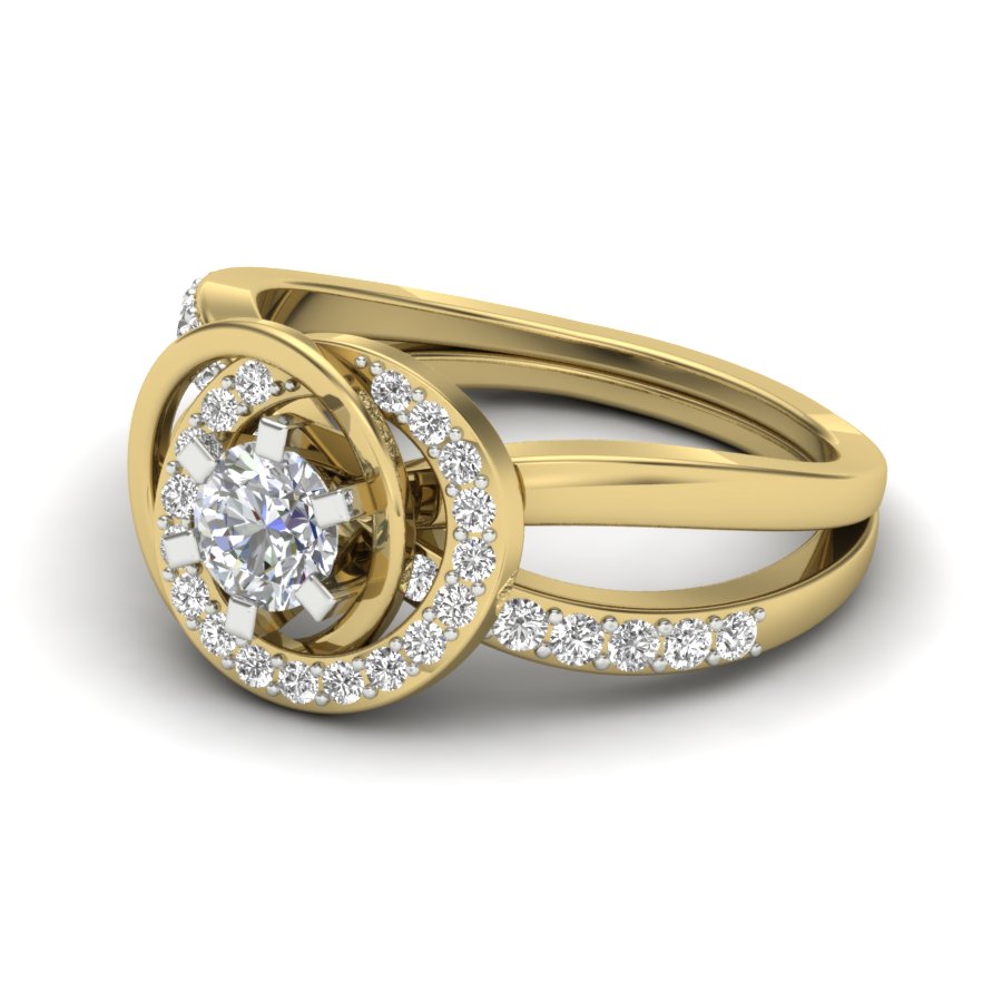 Unique Design Ring 0.81 TW Square Prong Set Ring Round Cut Lab Grown Diamond Ring Wedding ring Bridal Ring Engagement ring PR424