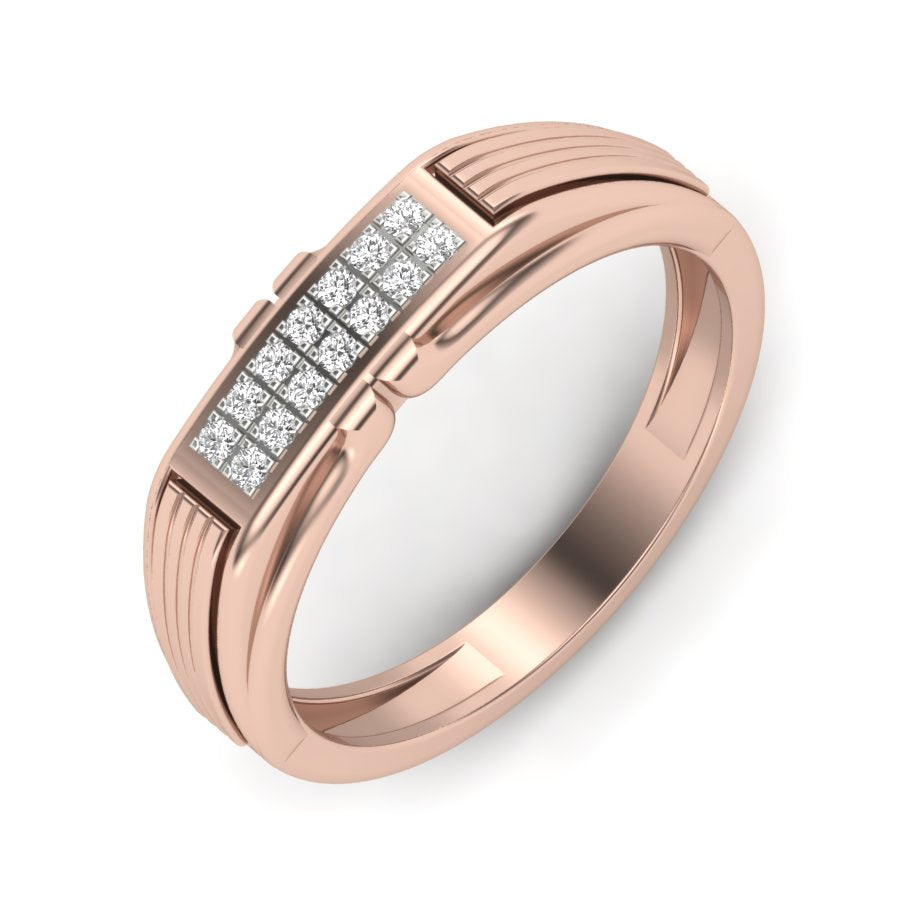 0.14 TW Unique Design Ring With Round Cut Lab Grown Diamond Ring Wedding ring Engagement ring PR429