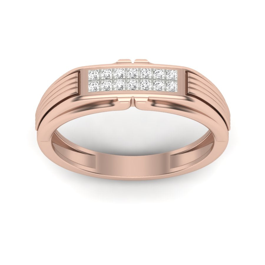 0.14 TW Unique Design Ring With Round Cut Lab Grown Diamond Ring Wedding ring Engagement ring PR429