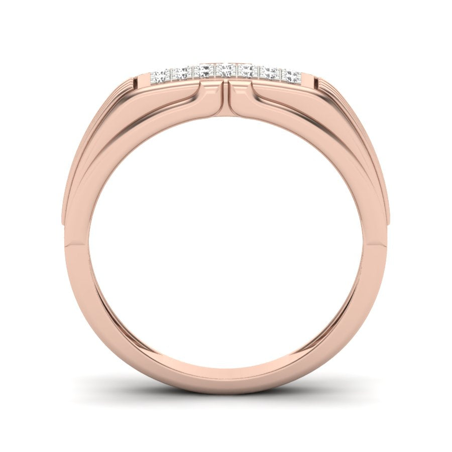 0.14 TW Unique Design Ring With Round Cut Lab Grown Diamond Ring Wedding ring Engagement ring PR429