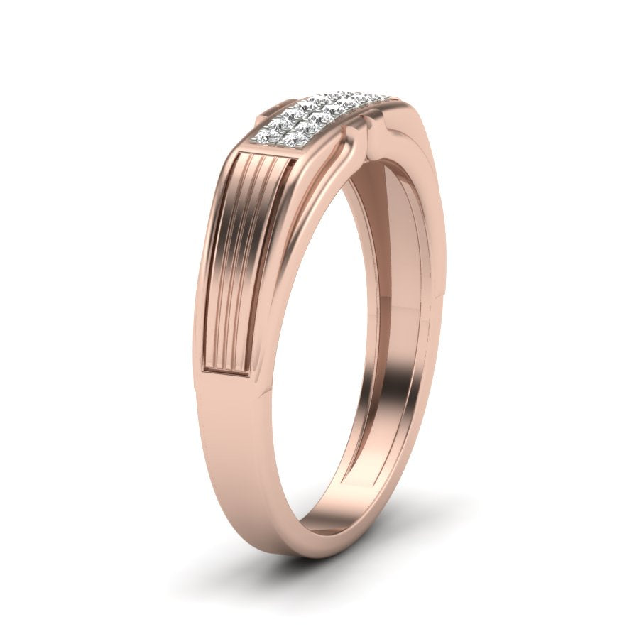 0.14 TW Unique Design Ring With Round Cut Lab Grown Diamond Ring Wedding ring Engagement ring PR429