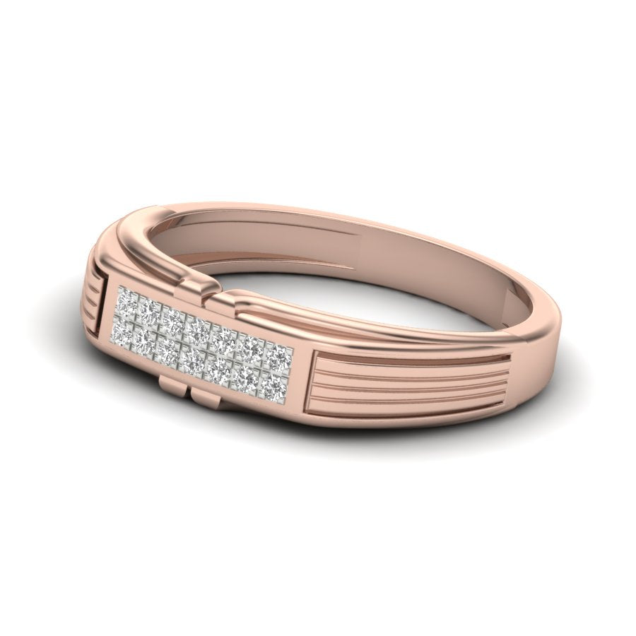 0.14 TW Unique Design Ring With Round Cut Lab Grown Diamond Ring Wedding ring Engagement ring PR429