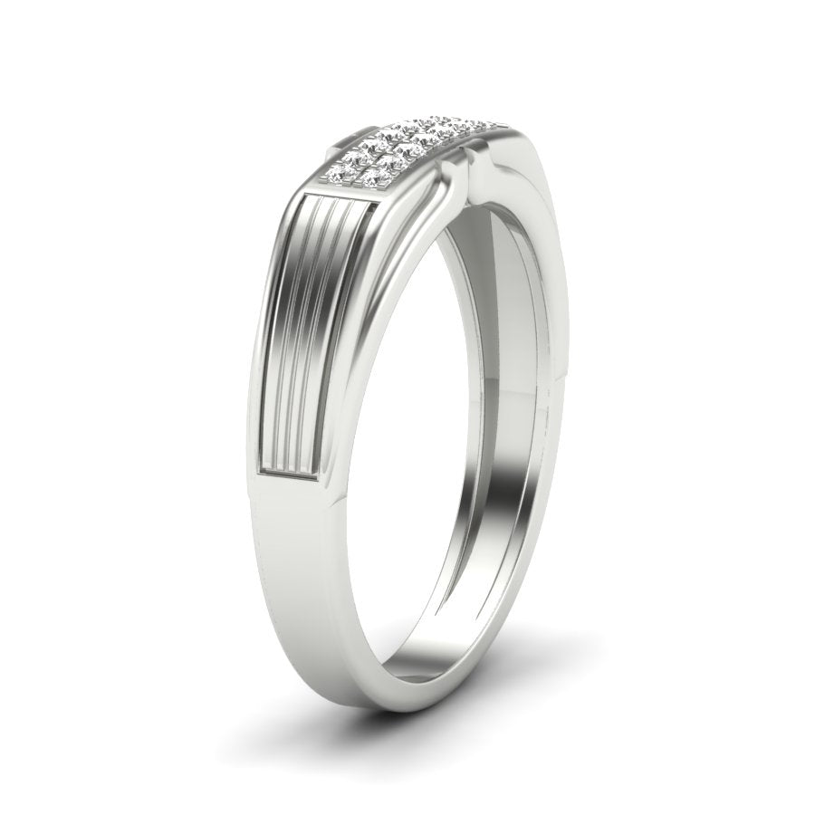 0.14 TW Unique Design Ring With Round Cut Lab Grown Diamond Ring Wedding ring Engagement ring PR429