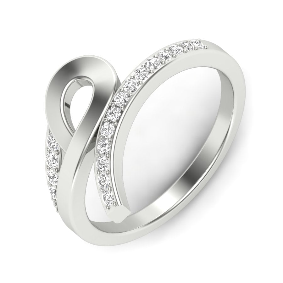 0.18 TW Unique Design Ring Prong Set Ring Round Cut Lab Grown Diamond Ring Wedding ring Bridal Ring Engagement ring PR441