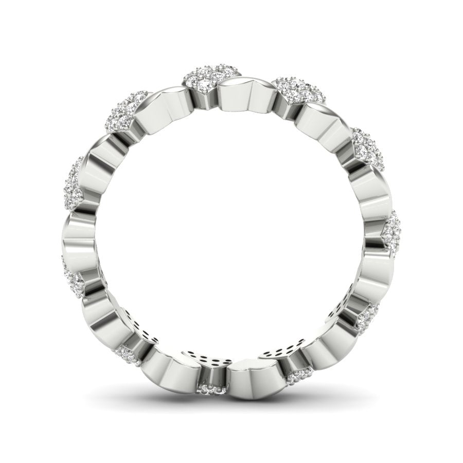 0.24 TW Round Cut Lab Grown Diamond Ring Coralie Heart Ring Prong Set Engagement Ring Wedding Ring PR455