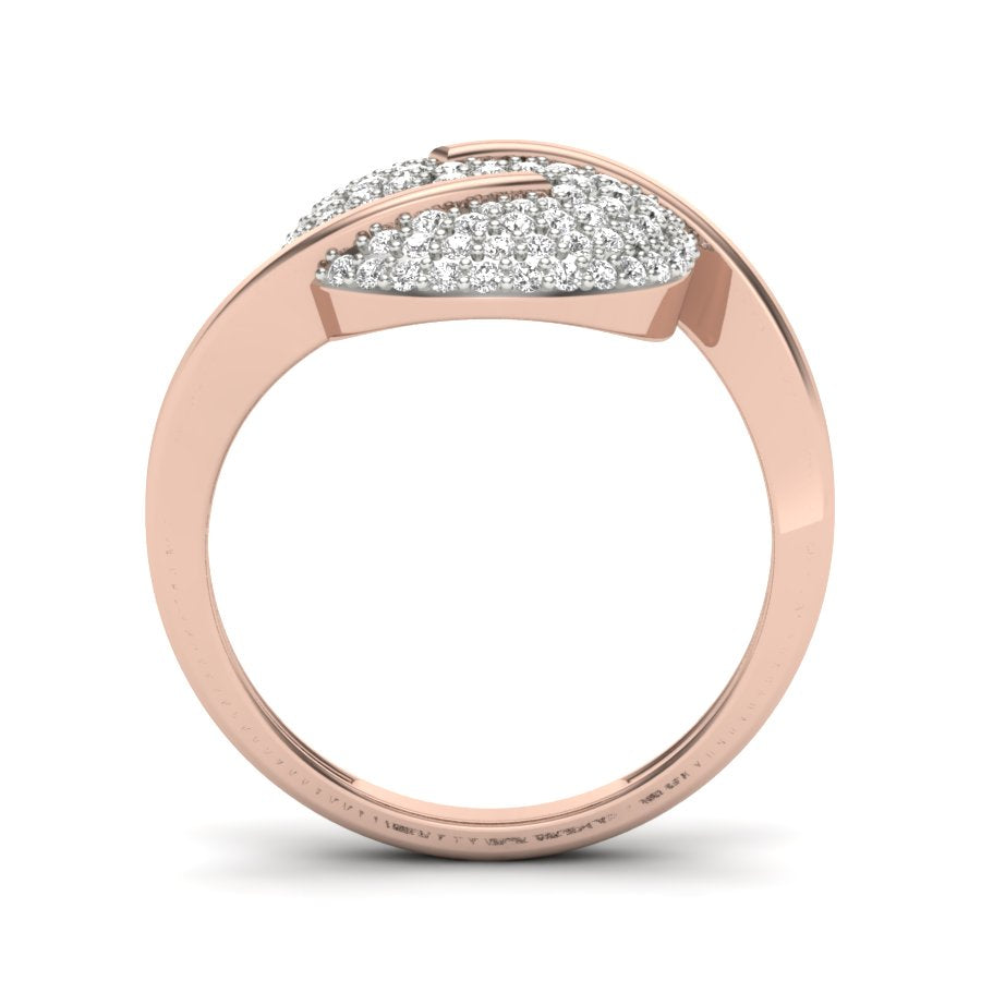 0.48 TW Beautiful Cocktail Style Round Cut Lab Grown Diamond Ring Engagement Ring Wedding Ring Prong Setting Ring PR456