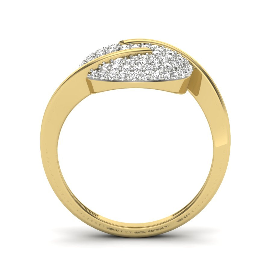 0.48 TW Beautiful Cocktail Style Round Cut Lab Grown Diamond Ring Engagement Ring Wedding Ring Prong Setting Ring PR456