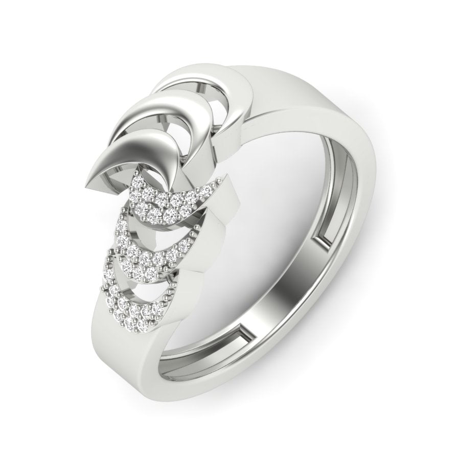 0.09 TW Unique Design Ring Prong Set Ring Round Cut Lab Grown Diamond Ring Wedding ring Bridal Ring Engagement ring PR460