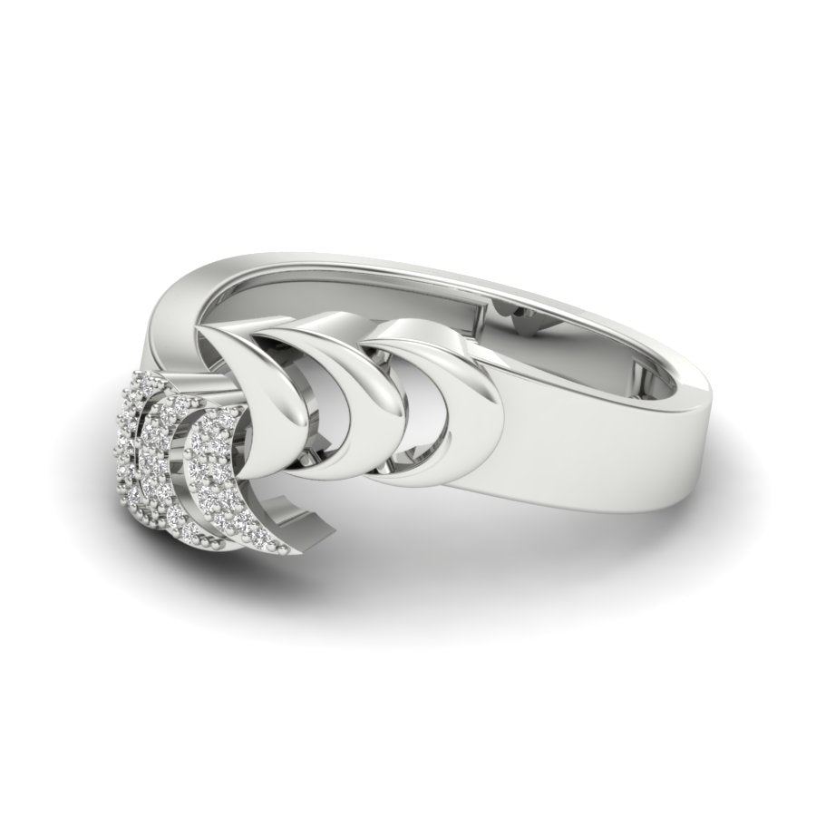 0.09 TW Unique Design Ring Prong Set Ring Round Cut Lab Grown Diamond Ring Wedding ring Bridal Ring Engagement ring PR460