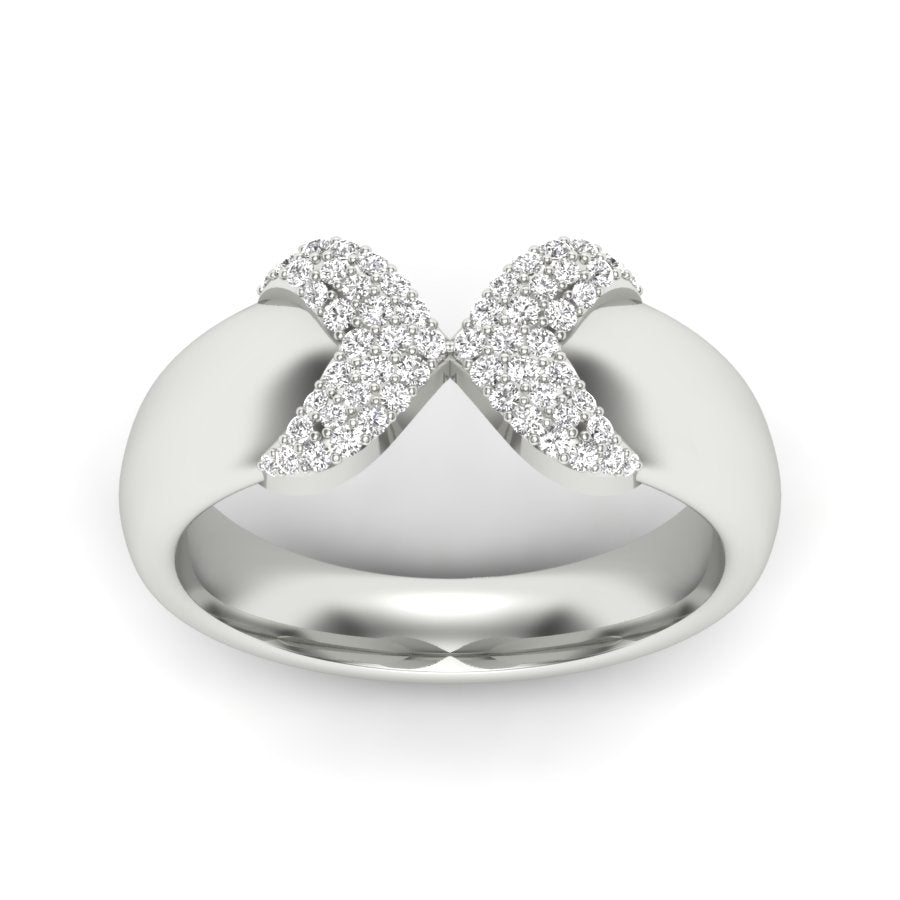 0.20 TW Unique wedding engagement ring Round Cut Lab Grown Diamond Ring Round Prong setting With Multi Tone Gold Ring PR470