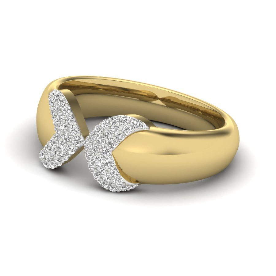 0.20 TW Unique wedding engagement ring Round Cut Lab Grown Diamond Ring Round Prong setting With Multi Tone Gold Ring PR470