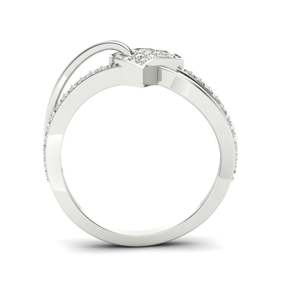 0.26 TW Heart Shape Ring Prong Set Round Cut Lab Grown Diamond Engagement Ring valentine Ring Wedding Ring Bridal Ring PR479