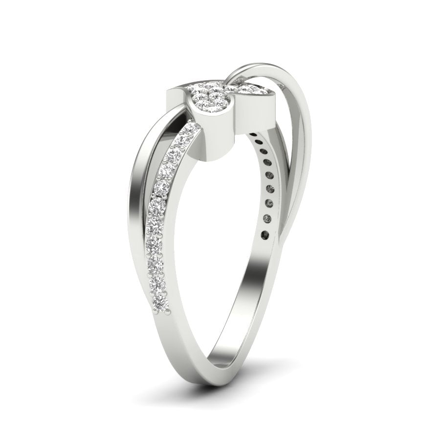 0.26 TW Heart Shape Ring Prong Set Round Cut Lab Grown Diamond Engagement Ring valentine Ring Wedding Ring Bridal Ring PR479