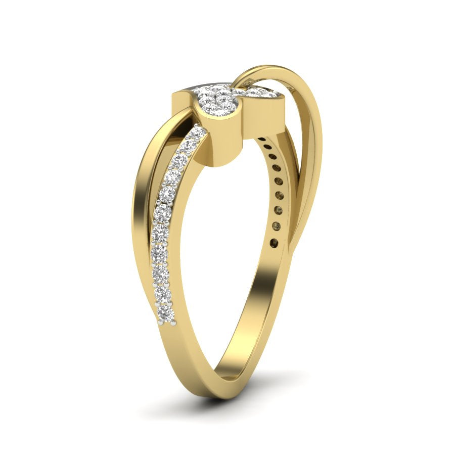 0.26 TW Heart Shape Ring Prong Set Round Cut Lab Grown Diamond Engagement Ring valentine Ring Wedding Ring Bridal Ring PR479