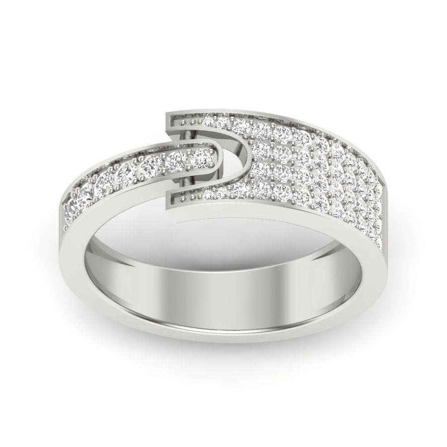 0.42 TW Unique Ring Prong Set Ring Round Cut Lab Grown Diamond Ring Wedding ring Bridal Ring Engagement ring PR480