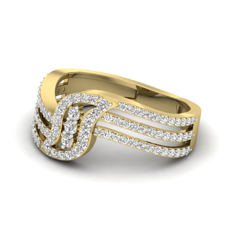 0.56 TW Unique Design Ring Prong Set Ring Round Cut Lab Grown Diamond Ring Wedding ring Bridal Ring Engagement ring PR487