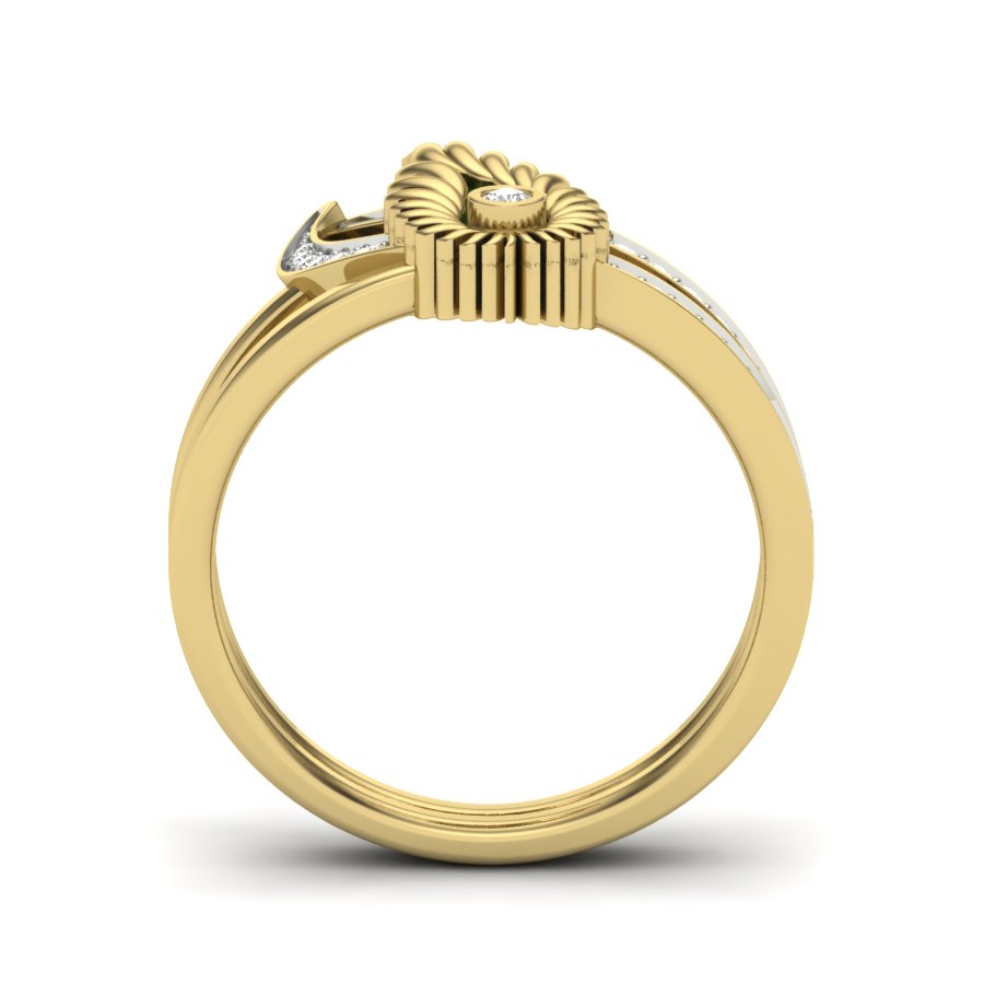 0.14 TW Unique Cocktail Split Shank Ring Round Cut Lab Grown Diamond Ring Gold Engagement Ring Prong Set Ring Bridal Wedding Ring PR494