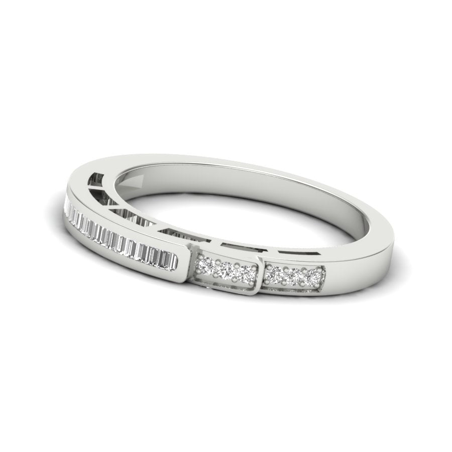 0.24 TW Eternity Band Round Cut Lab Grown Diamond Band Engagement Band Channel & Prong set Band For Bridal Wedding Band PR505