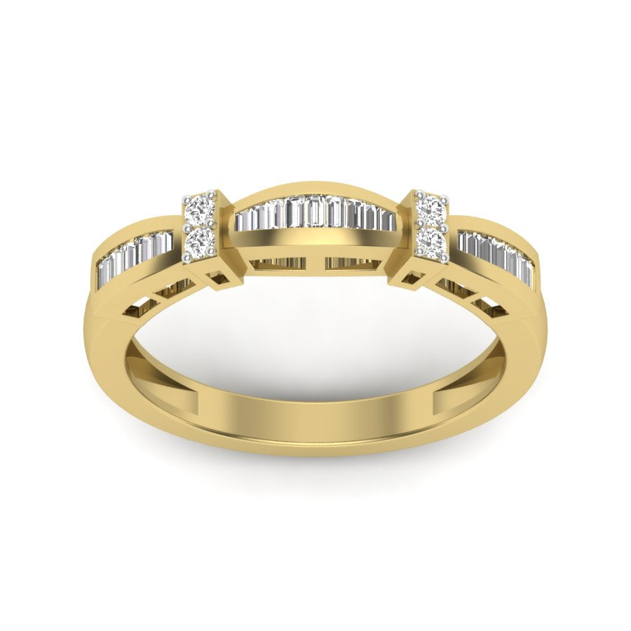 Half Eternity Band 0.26 TW Round Cut Lab Grown Diamond Band Engagement Band Channel & Prong set Band For Bridal Wedding Band PR507