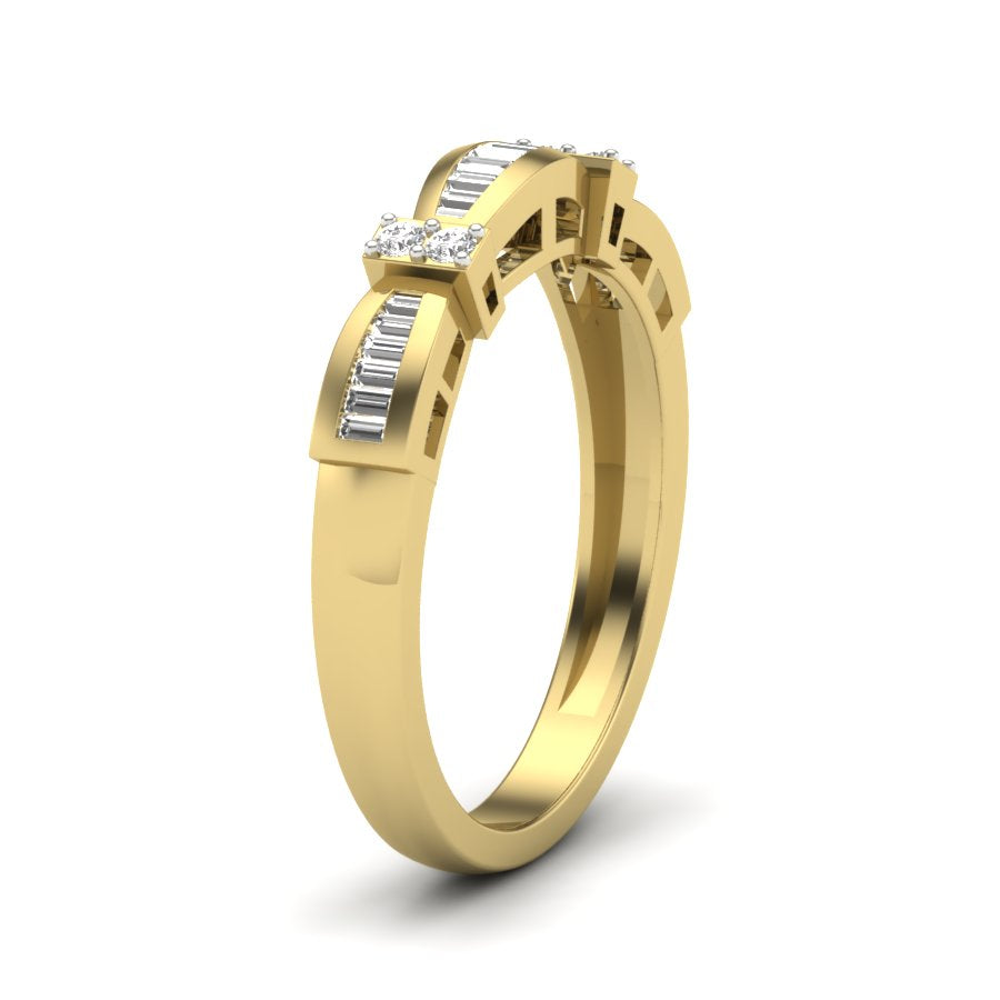 Half Eternity Band 0.26 TW Round Cut Lab Grown Diamond Band Engagement Band Channel & Prong set Band For Bridal Wedding Band PR507