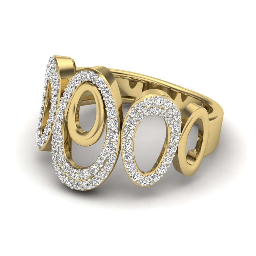 0.50 TW Unique Deign Round Cut Lab Grown Diamond Ring Engagement Ring Prong Set band Wedding Ring PR513