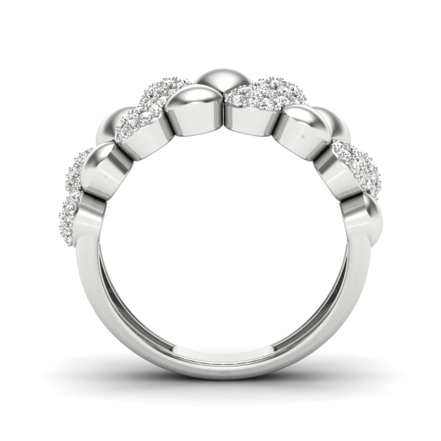 Unique Design Ring 0.42 TW Round Cut Lab Grown Diamond Ring Engagement Ring Prong Setting Design Ring Wedding Ring PR519