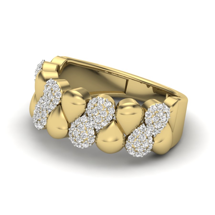 Unique Design Ring 0.42 TW Round Cut Lab Grown Diamond Ring Engagement Ring Prong Setting Design Ring Wedding Ring PR519