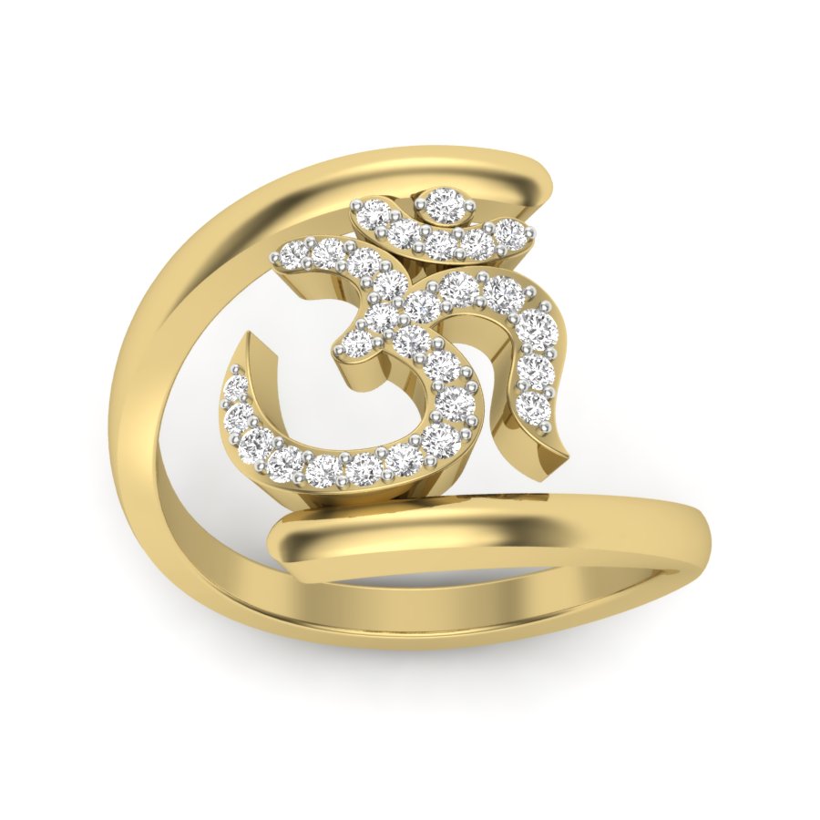 0.33 TW Om Unique Design Diamond Ring Round Cut Lab Grown Diamond Ring Bypass Ring pave/ Prong Setting Ring Woman's Engagement Ring Wedding Ring PR539