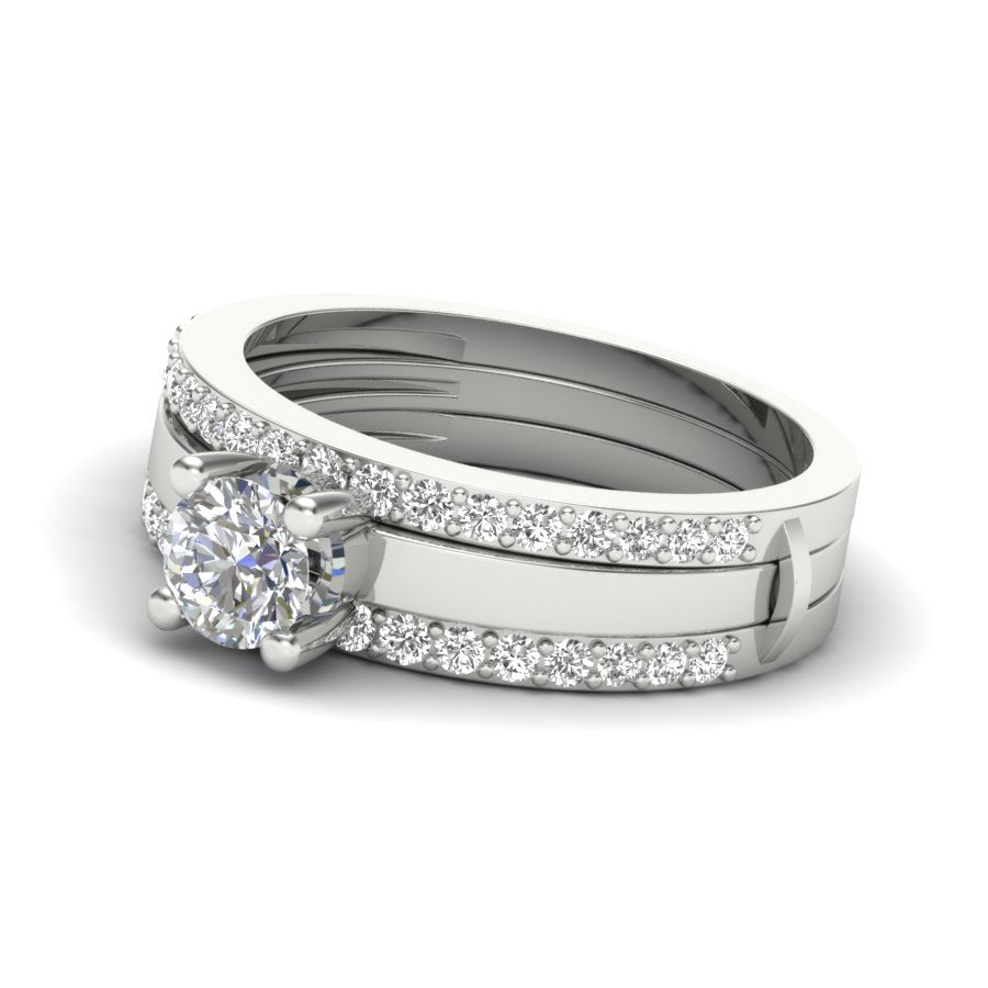 0.95 TW Unique Design Ring Prong Set Ring Round Cut Lab Grown Diamond Ring Wedding ring Bridal Ring Engagement ring PR549