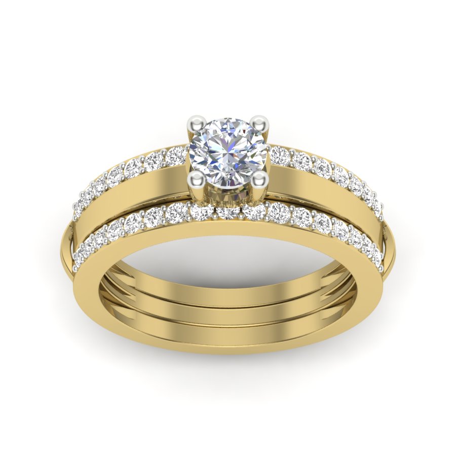 0.95 TW Unique Design Ring Prong Set Ring Round Cut Lab Grown Diamond Ring Wedding ring Bridal Ring Engagement ring PR549