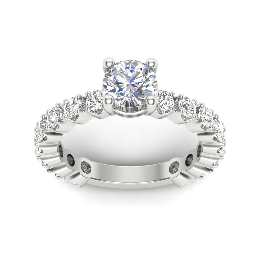 2.16 TW Round Cut Lab Grown Diamond Ring stylish design ring Women Engagement Ring Wedding Ring PR556