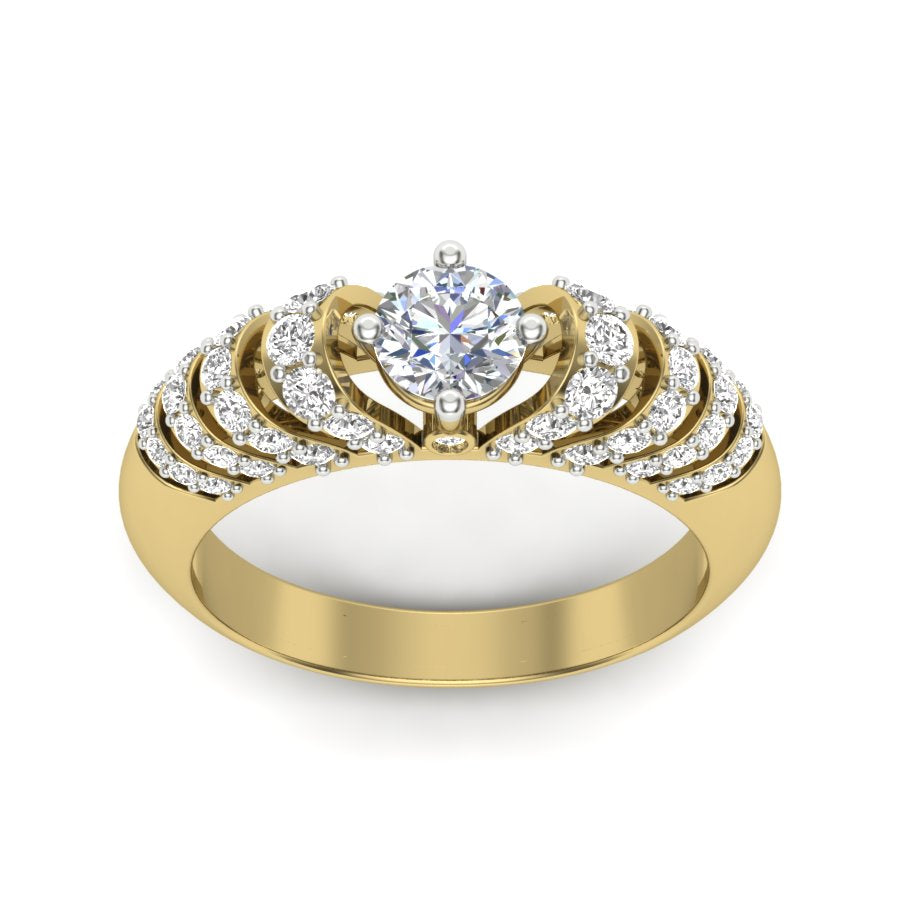 1.19 TW Prong Set Round Cut Lab Grown Diamond Ring Fancy Ladies Diamond Engagement Ring Bridal Wedding Ring PR562