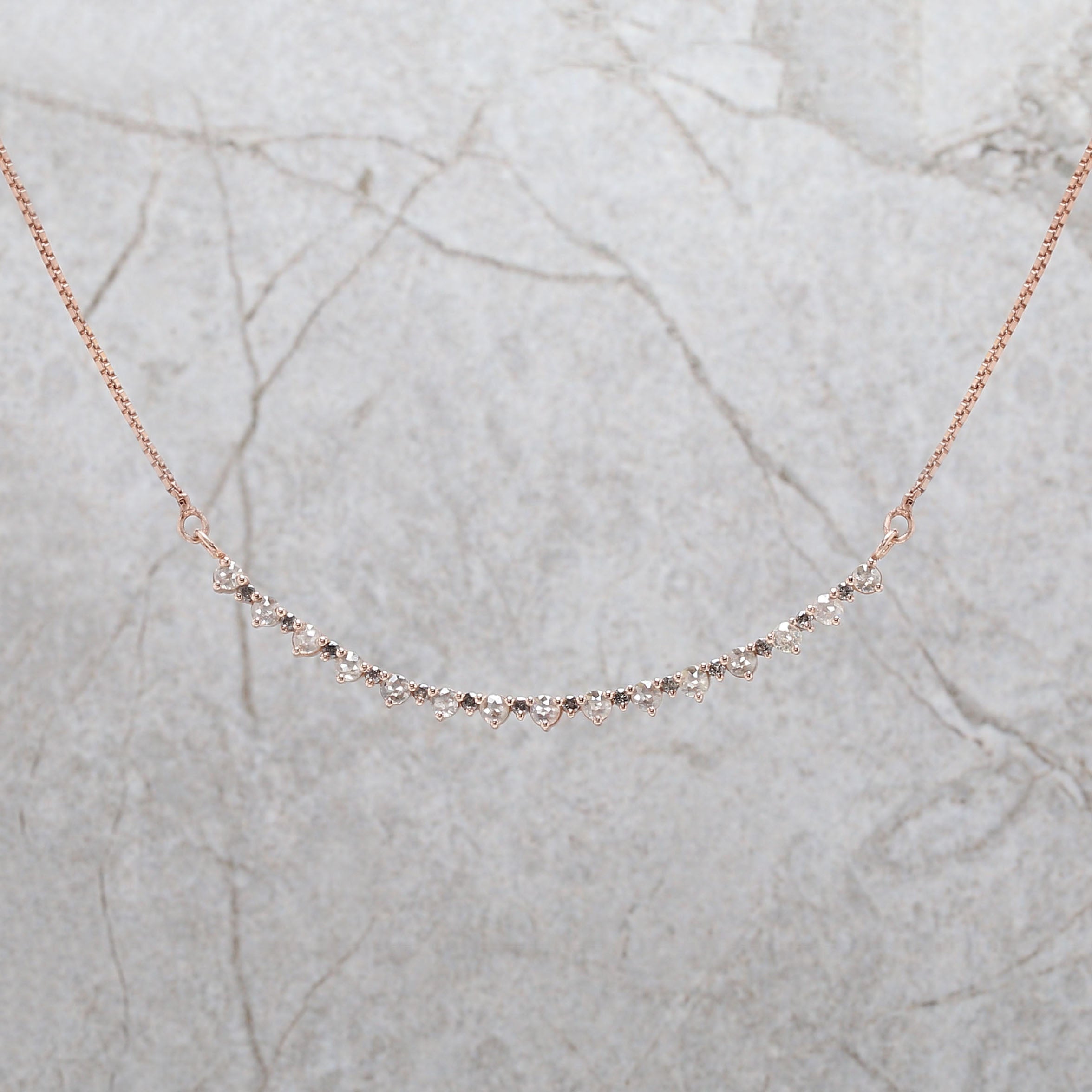 Round Rose Cut Salt And Pepper Diamond Pendant, Unique Diamond Pendant, Dangling Diamond Pendant, No Chain Including Only Pendant KD1092