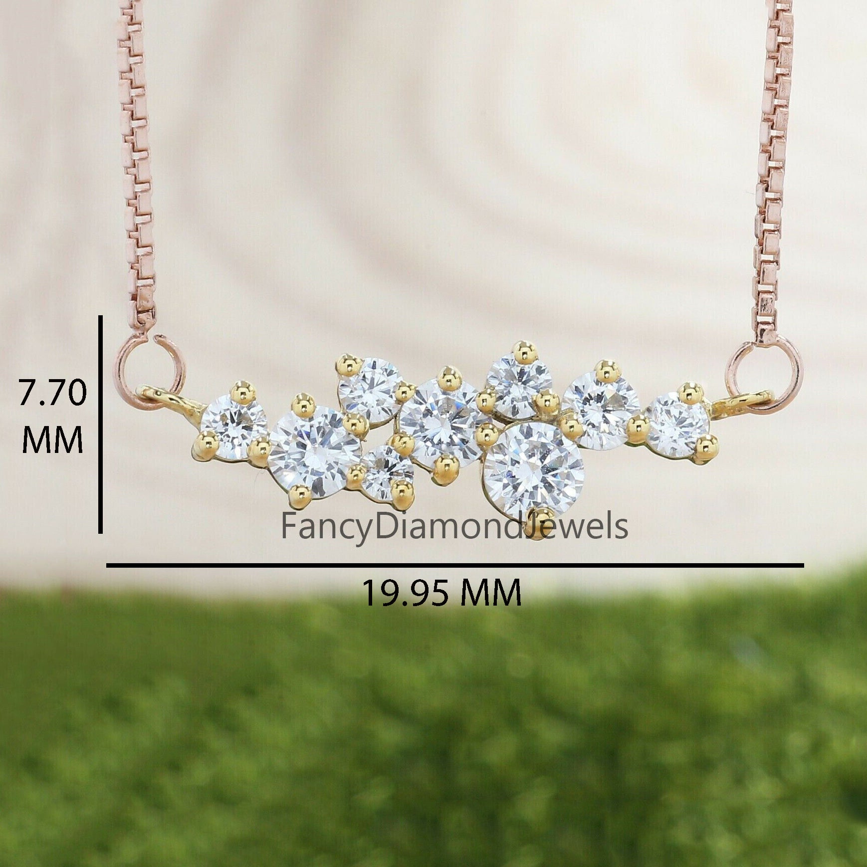 Round Brilliant Cut White Diamond Pendant, Round Unique Diamond Pendant, Dangling Diamond Pendant, No Chain Including Only Pendant KD943