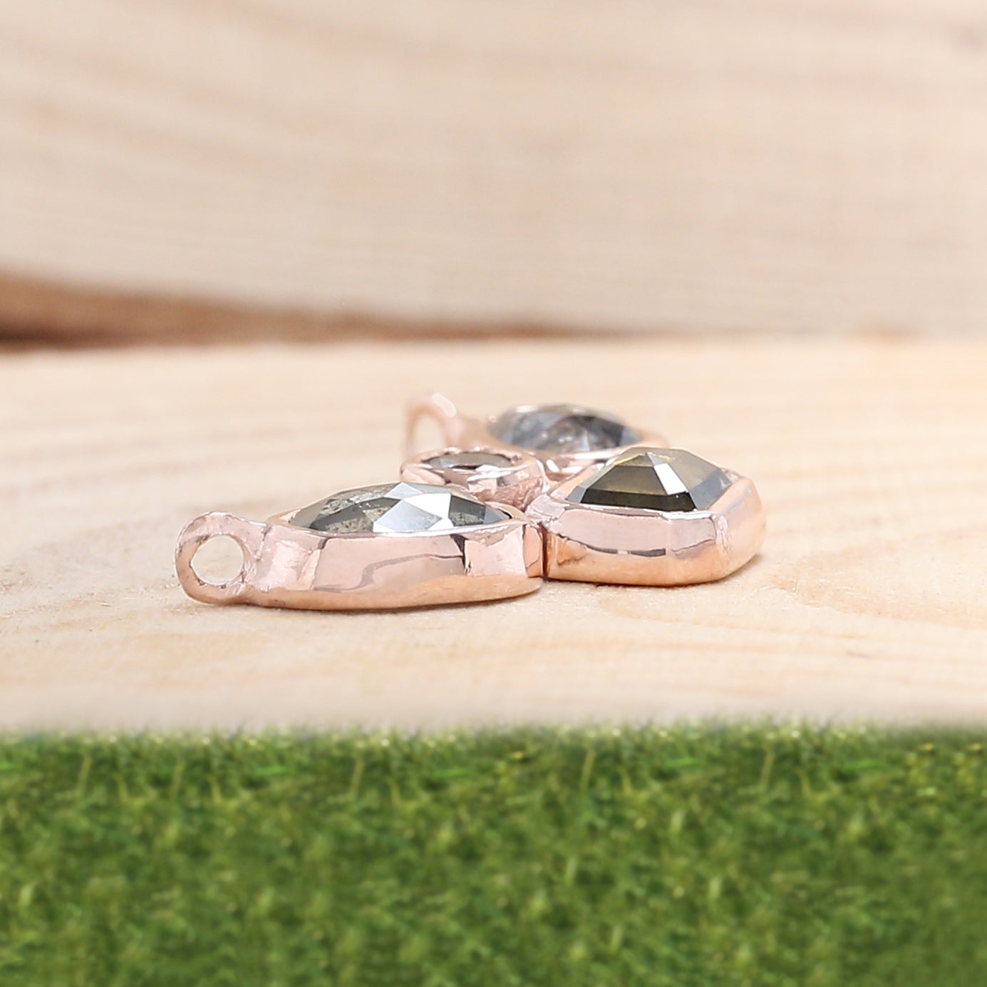 Mix Shape Salt And Pepper Diamond Pendant, Unique Diamond Pendant, Salt And Pepper Diamond Pendant, No Chain Including Only Pendant KDL005