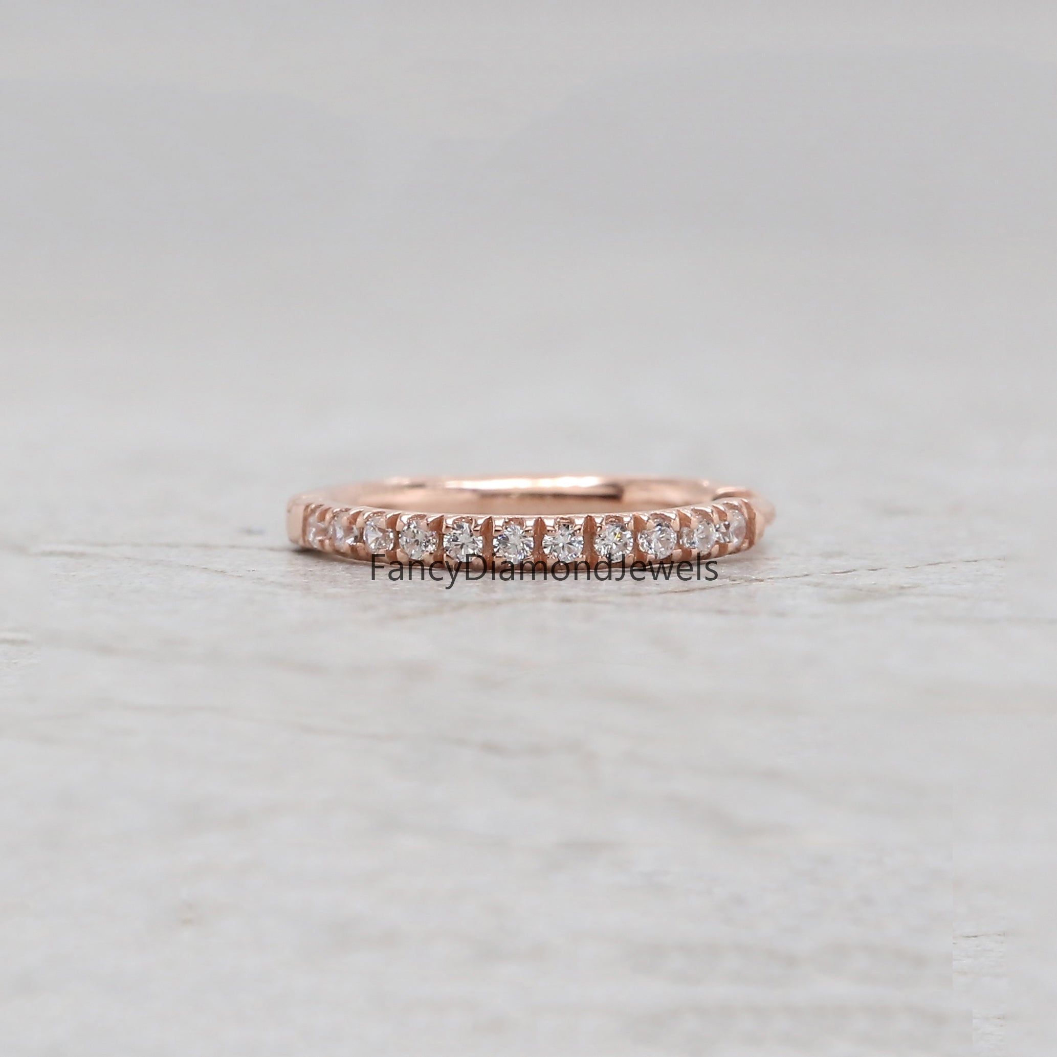 Natural White Round Diamond Nose Rings Engagement Wedding Gift Nose Ring 14K Solid Rose White Yellow Gold Nose Ring 0.08 CT KD971