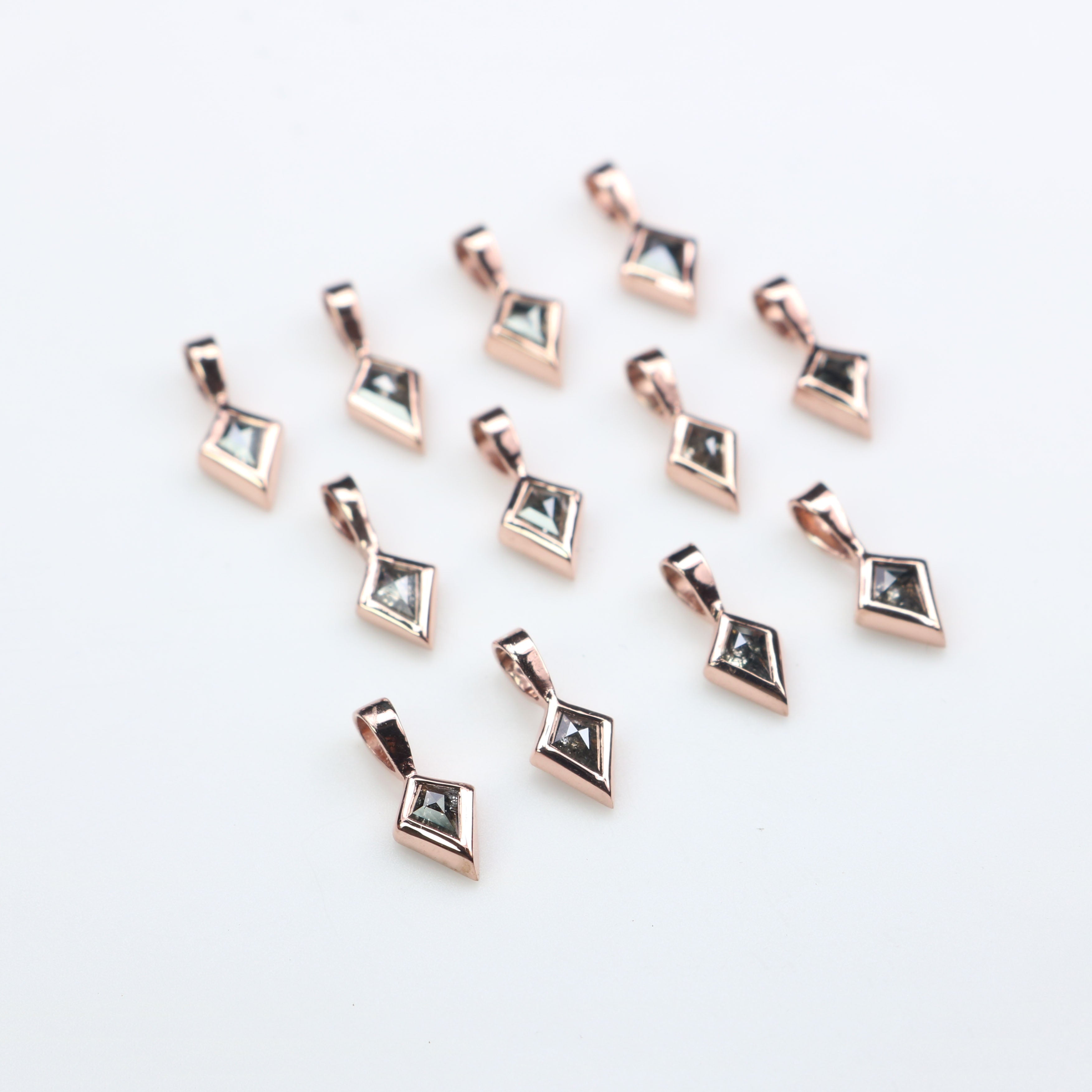 Kite Salt And Pepper Diamond Pendant, Unique Diamond Pendant, Salt And Pepper Diamond Pendant, No Chain Including Only Pendant KD1088