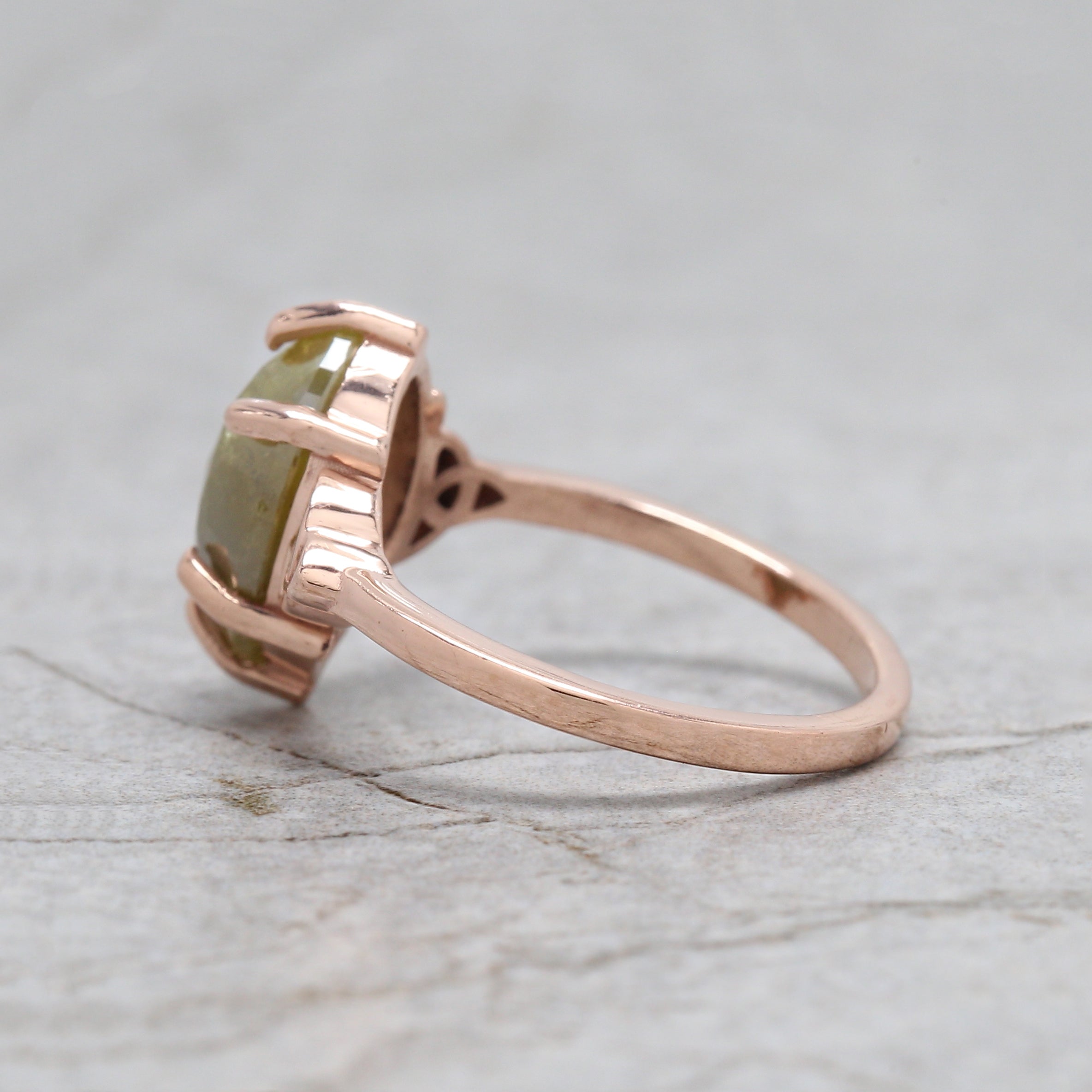 Marquise Shape Yellow Color Diamond Ring 3.06 Ct 11.60 MM Marquise Cut Diamond Ring 14K Rose Gold Silver Engagement Ring Gift For Her QL6773