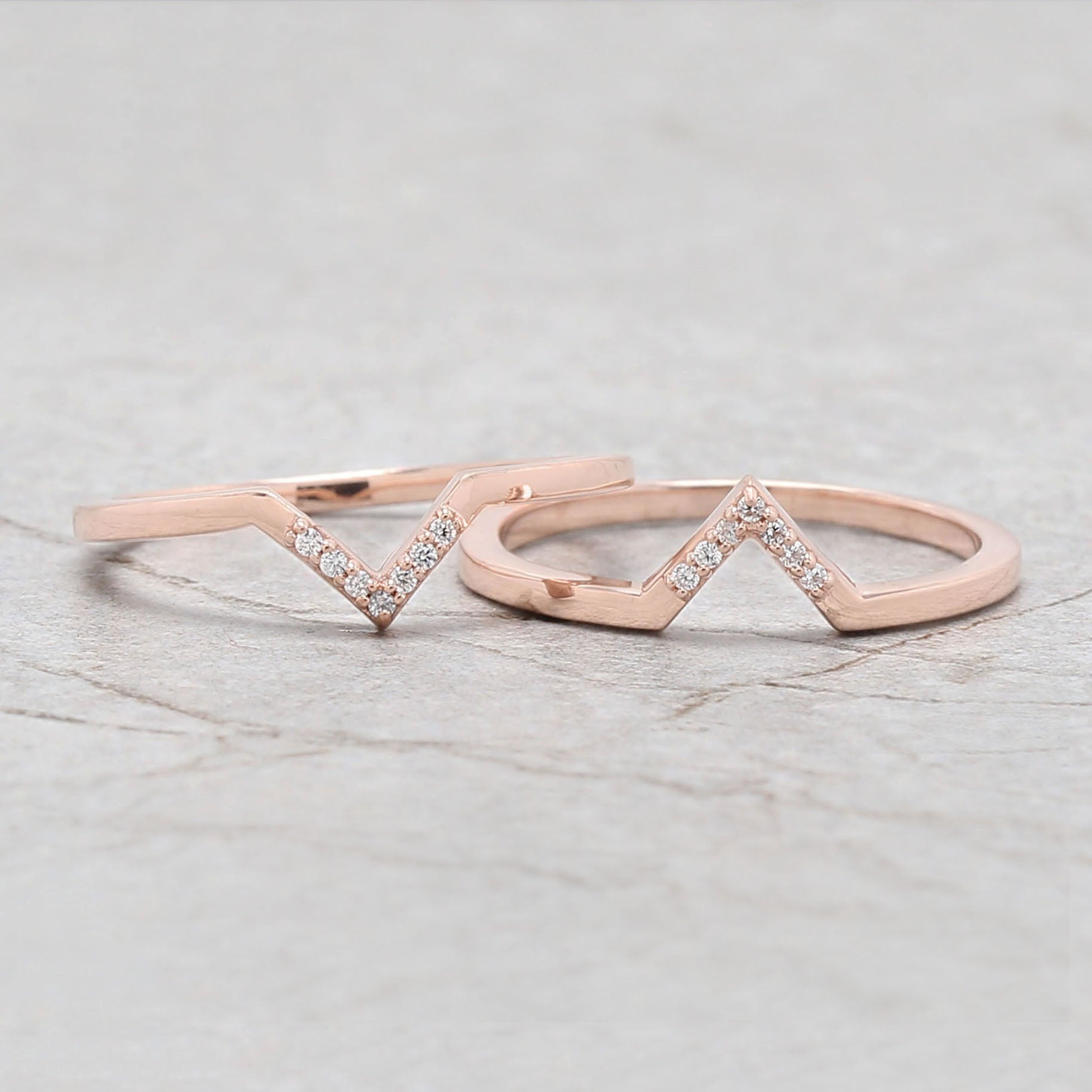 Kite Cut Salt And Pepper Diamond Ring 0.29 Ct 6.00 MM Kite Diamond Ring 14K Solid Rose Gold Silver Kite Engagement Ring Gift For Her QLB3123