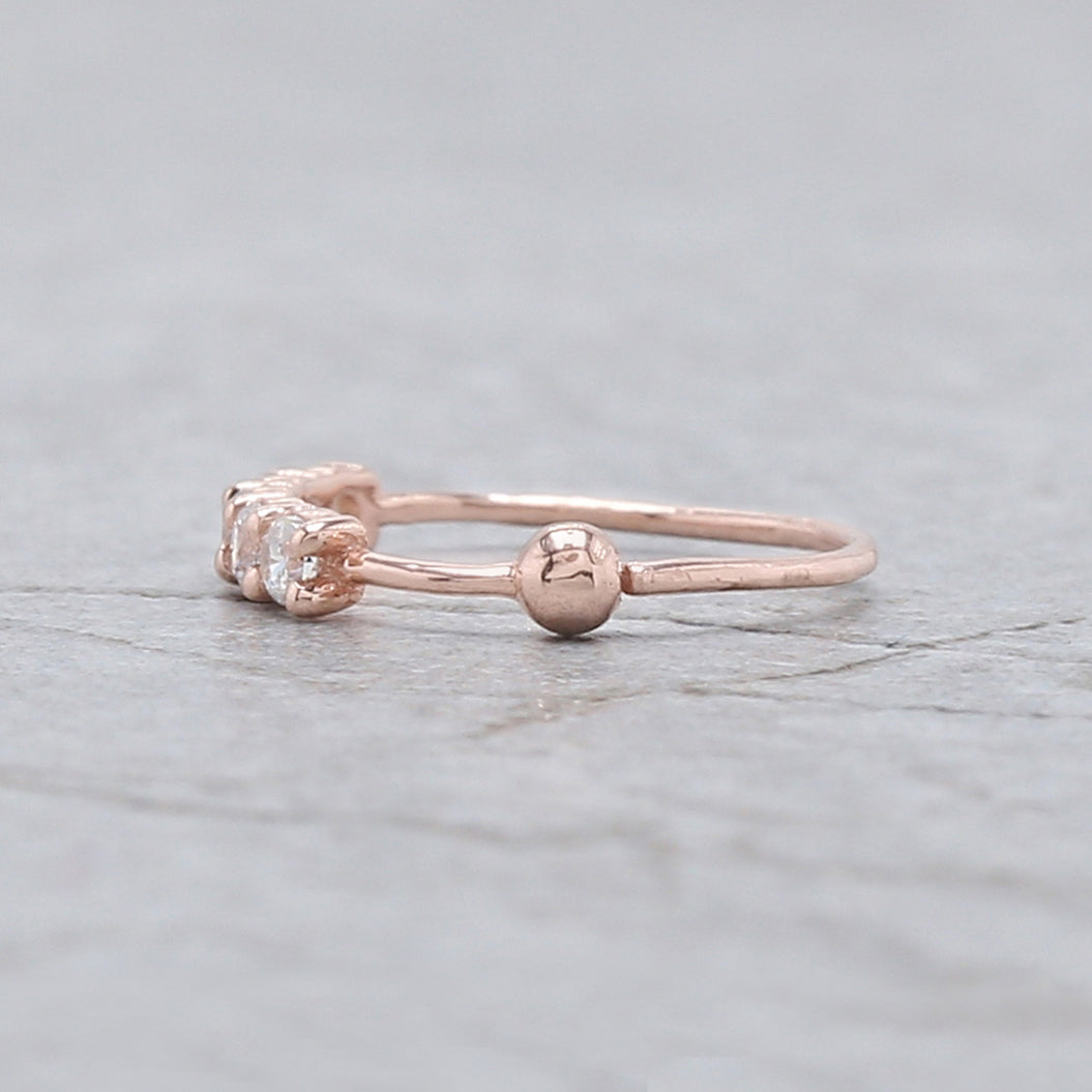 Natural Round White Diamond Nose Rings Engagement Wedding Gift Nose Ring 14K Solid Rose White Yellow Gold Nose Ring 0.08 CT KD988