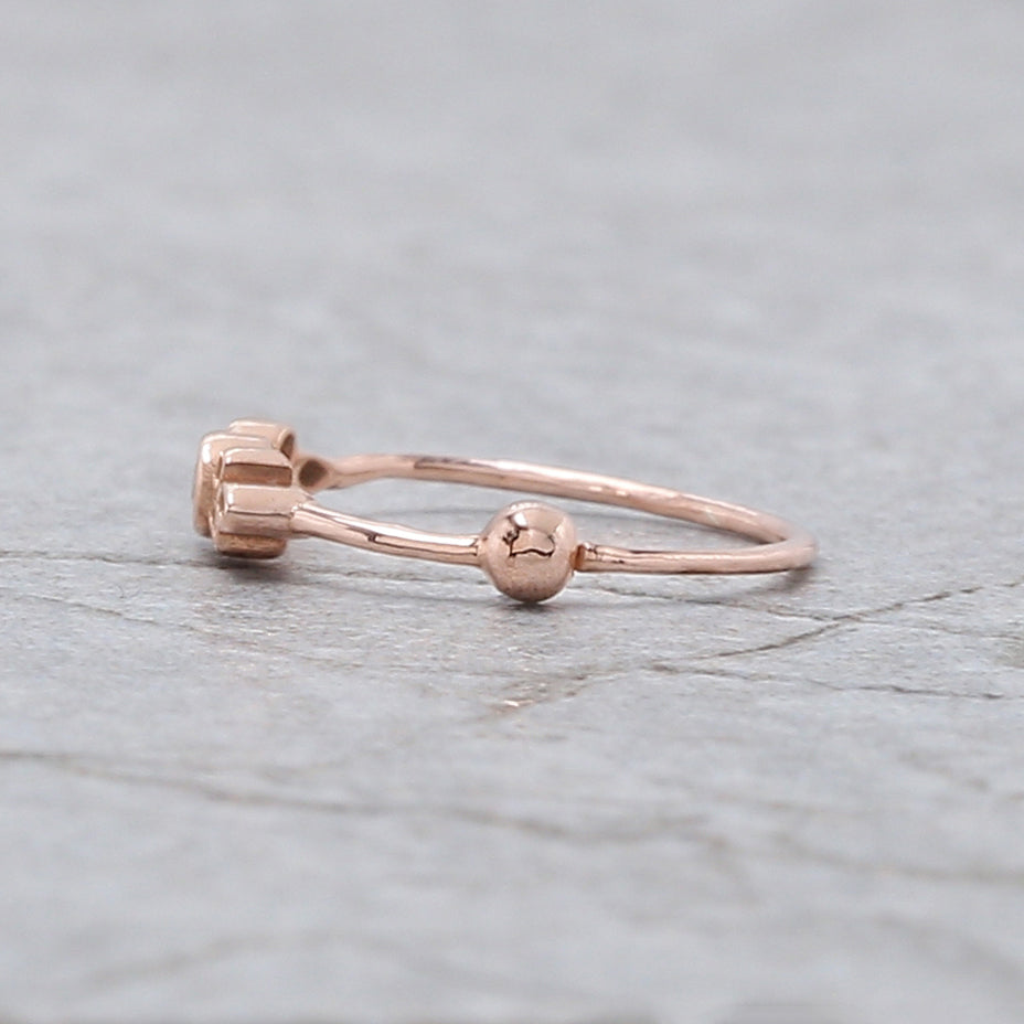 Natural Round White Diamond Nose Rings Engagement Wedding Gift Nose Ring 14K Solid Rose White Yellow Gold Nose Ring 0.01 CT KD1010