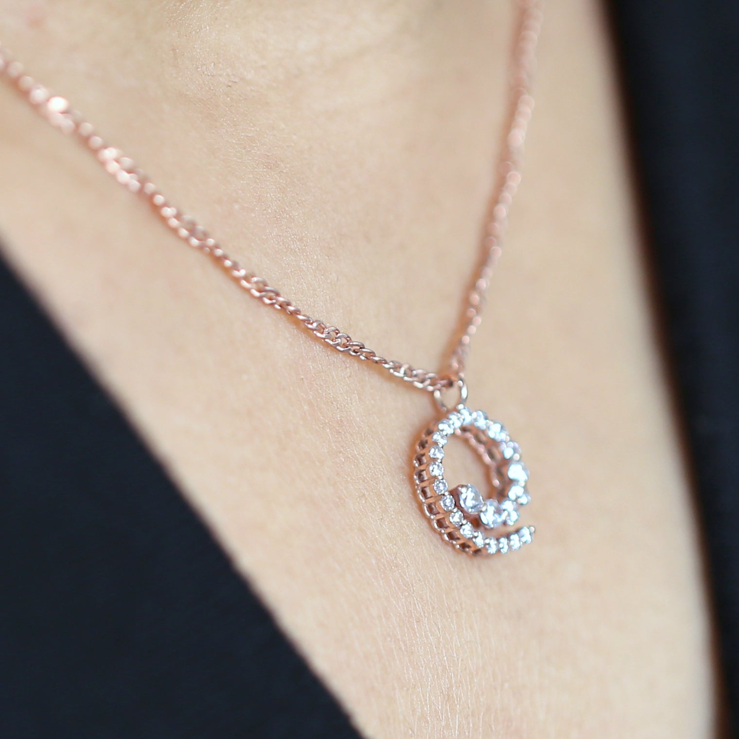 Round Brilliant Cut White Color Diamond Pendant Engagement Wedding Gift Pendant 14K Solid Rose White Yellow Gold Pendant 0.30 CT KD1005