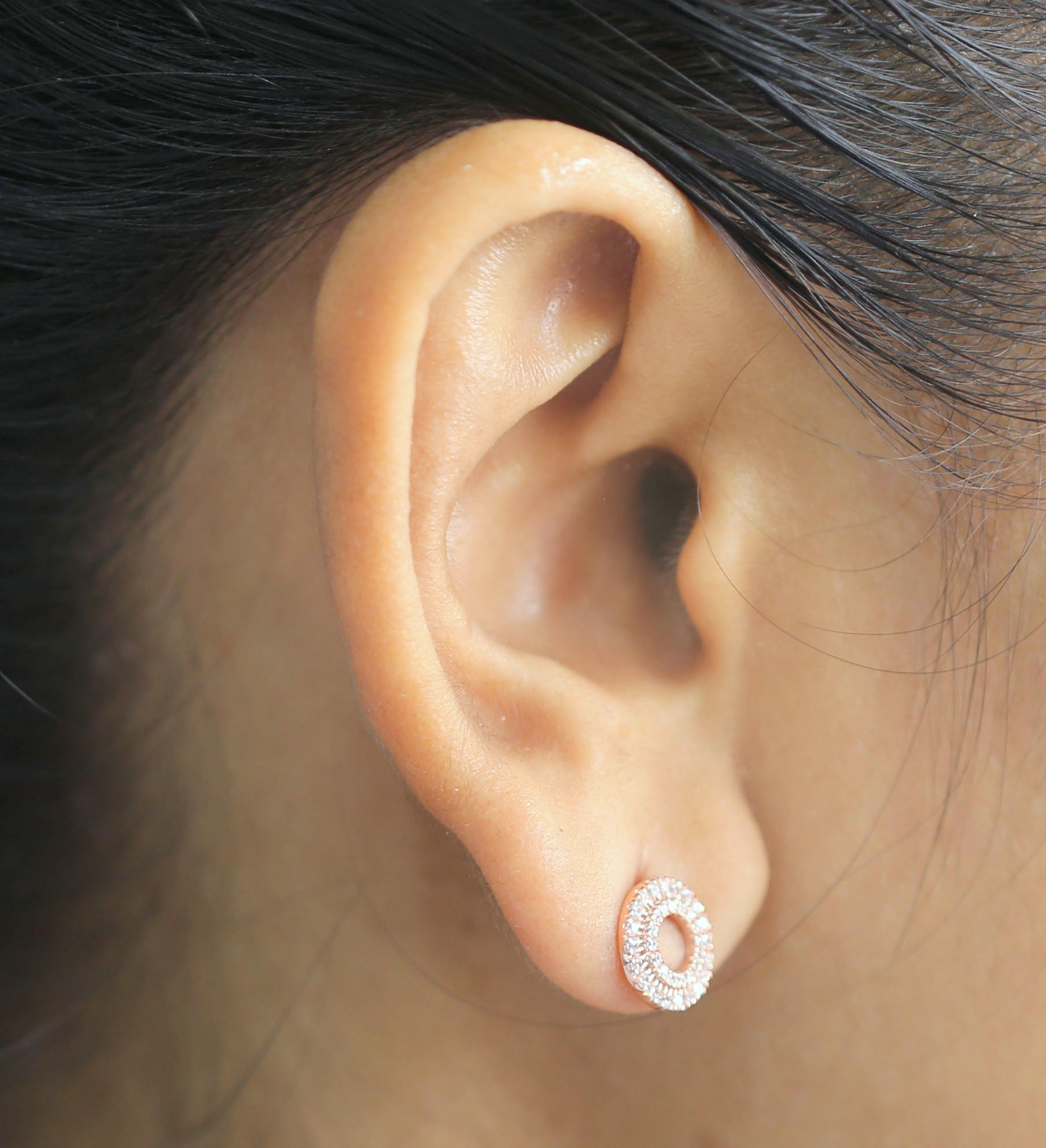 Round White Color Diamond Earring Engagement Wedding Gift Earring 14K Solid Rose White Yellow Gold Earring 0.57 CT KD975