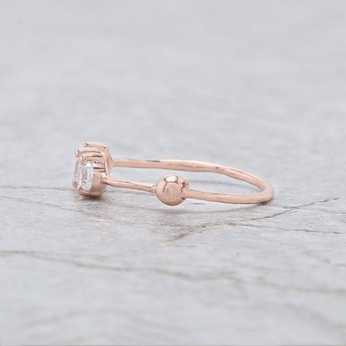 Natural White Round Diamond Nose Rings Engagement Wedding Gift Nose Ring 14K Solid Rose White Yellow Gold Nose Ring 0.06 CT KD976