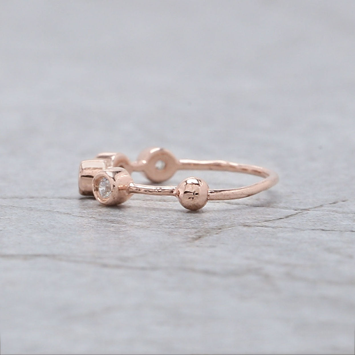 Natural White Round Diamond Nose Rings Engagement Wedding Gift Nose Ring 14K Solid Rose White Yellow Gold Nose Ring 0.03 CT KD980